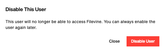 Disable This User