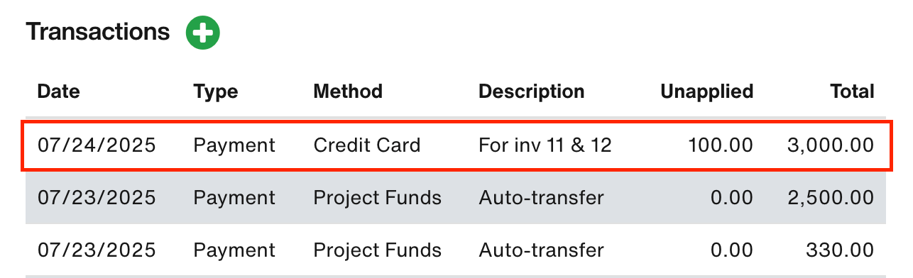 Transactions section - Payment transaction.png