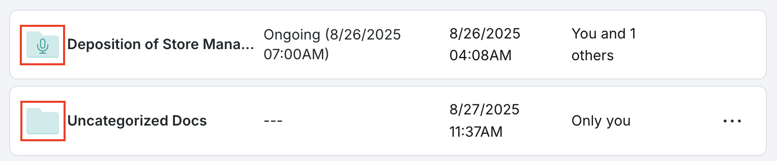 Folder with microphone icon vs blank folder icon.png