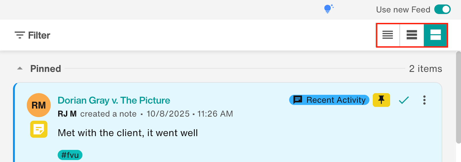 Activity Feed – Filevine Help Center