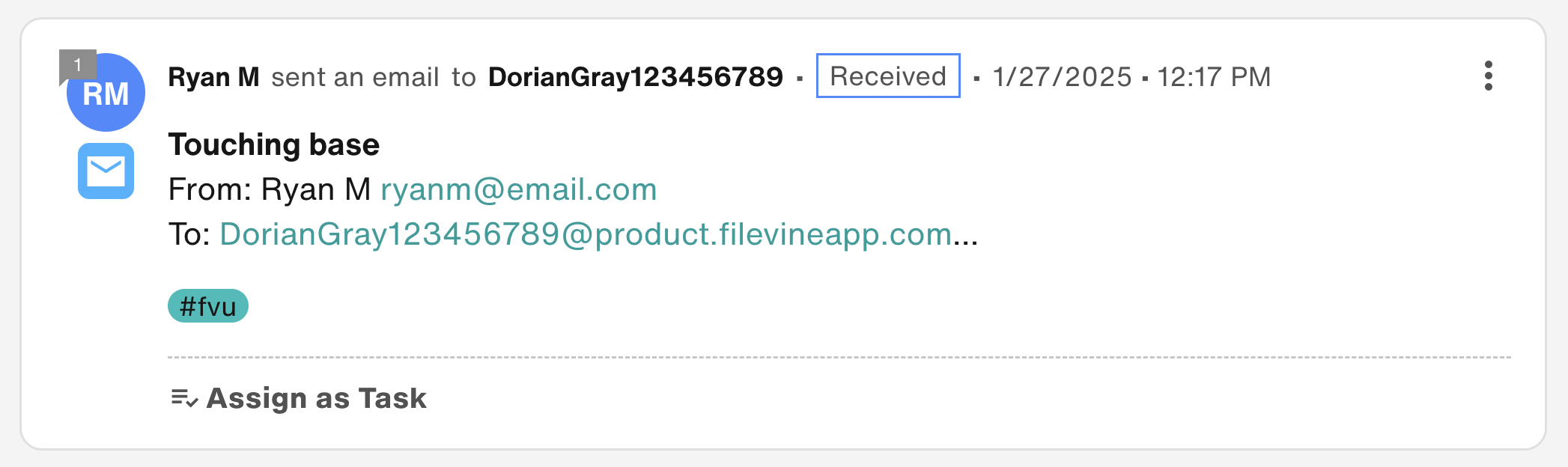 Email item