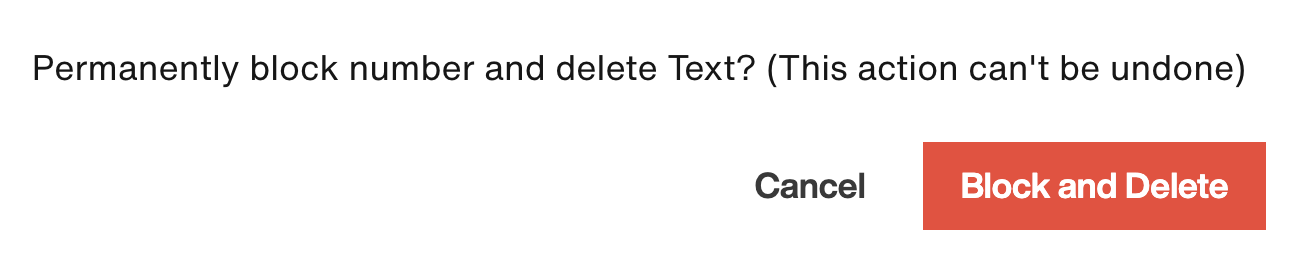 Block and Delete