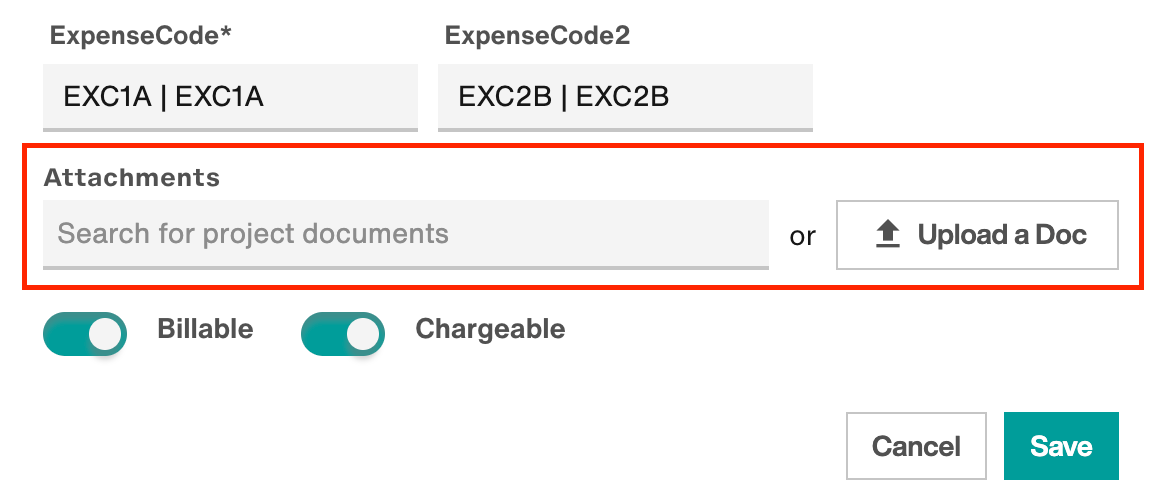 Search for project documents or Upload a Doc