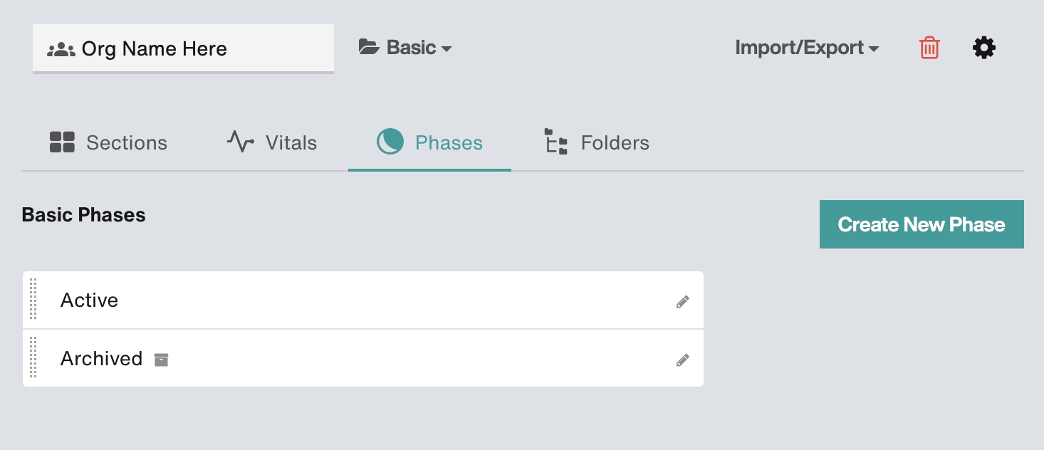 Phases – Filevine Help Center