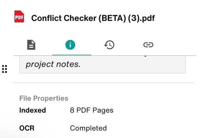 Indexed: 8 PDF Pages. OCR: Completed.