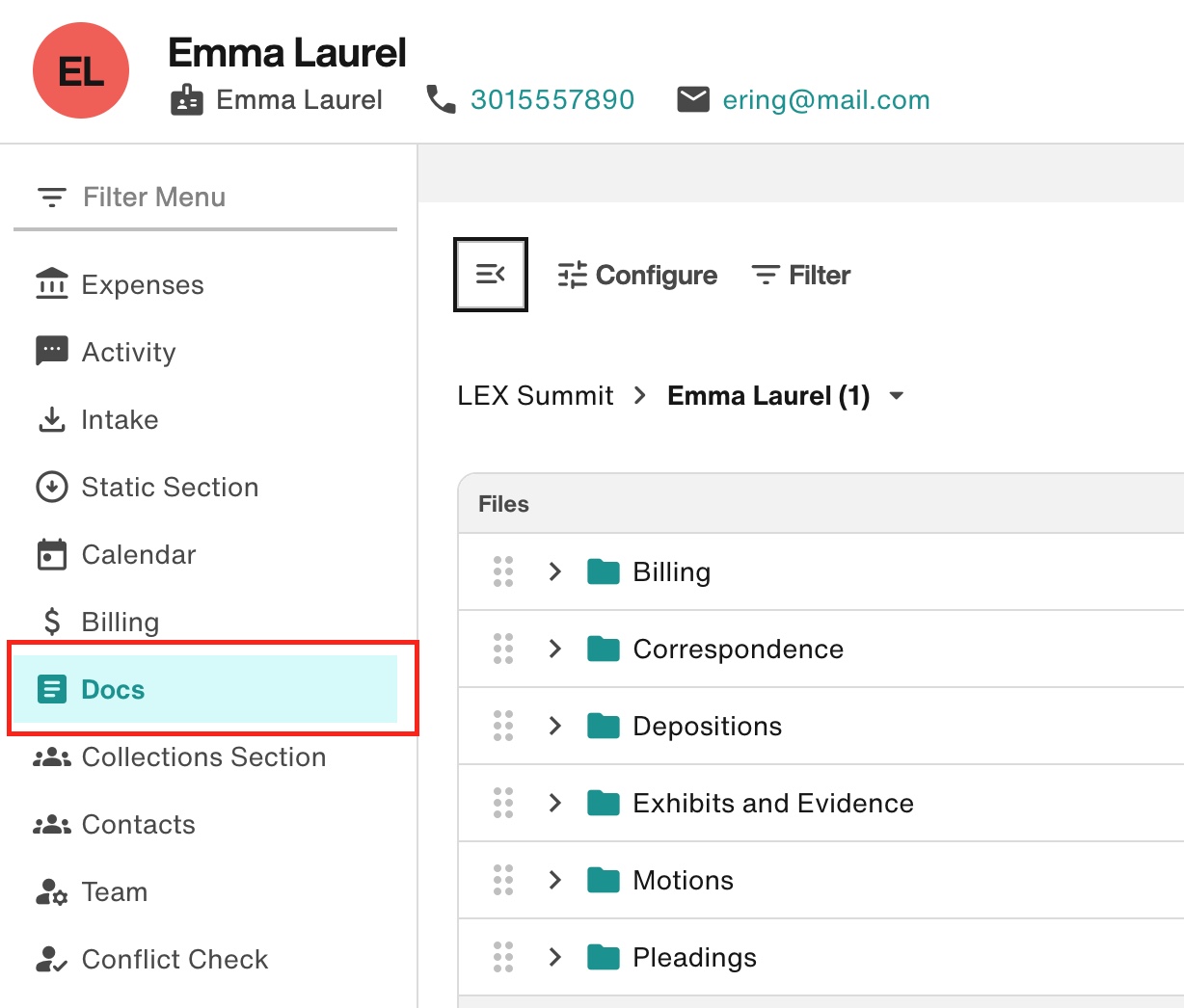 Docs section