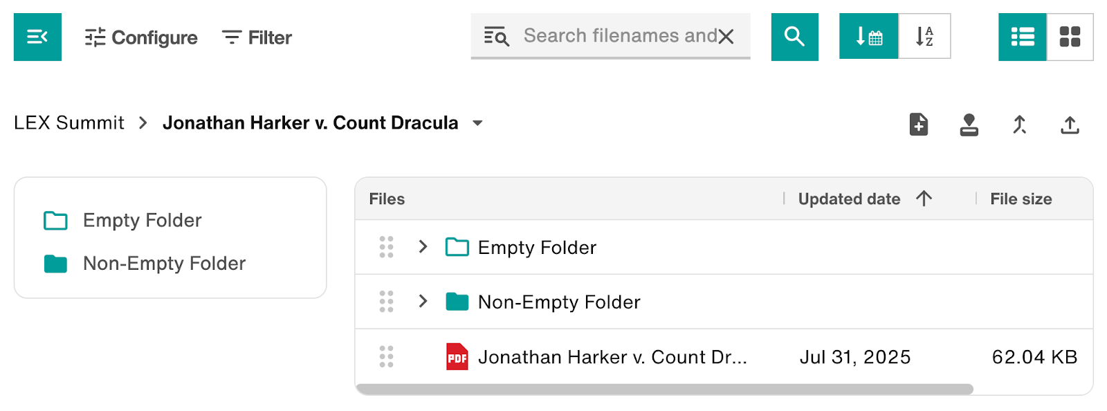 Document Folders – Filevine Help Center