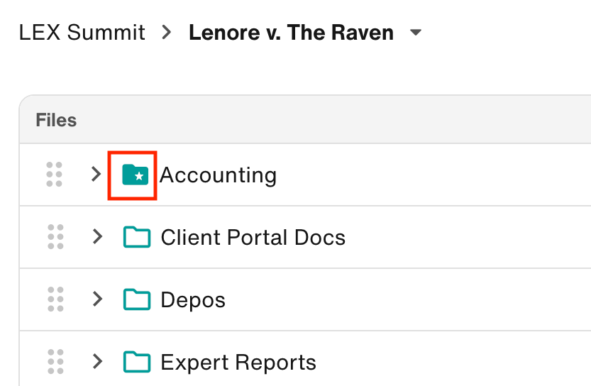 Folder with star icon