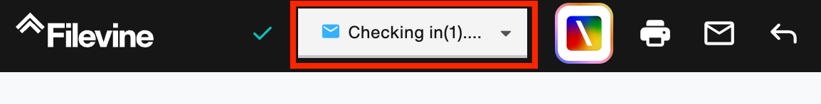 Email and attachments dropdown