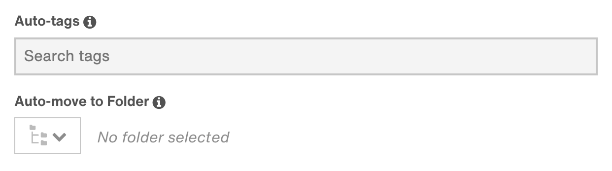 Auto-tags and Auto-move to Folder