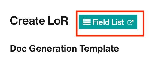 Field List button
