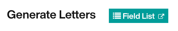 Field List button