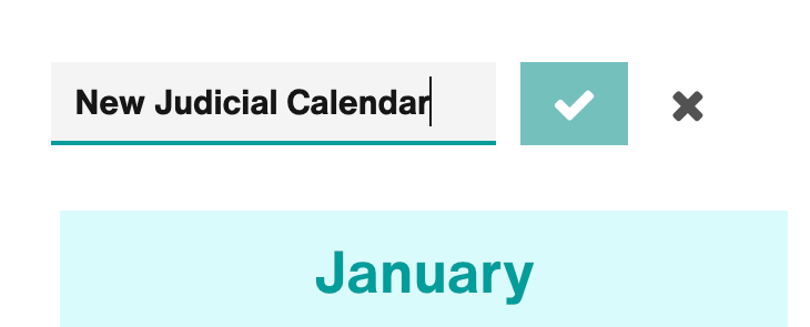 Edit calendar name