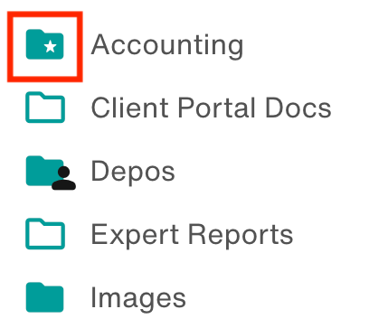 Folder with star icon