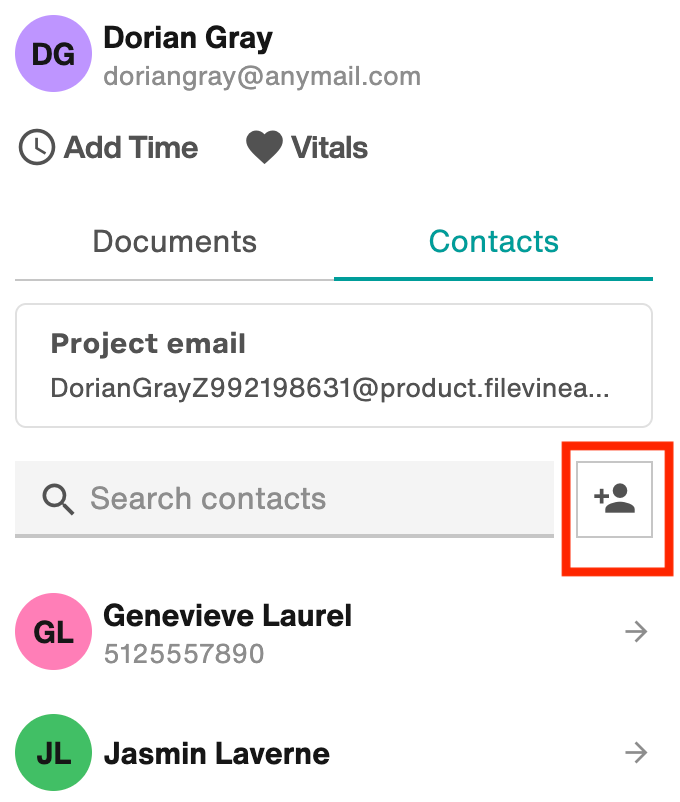 Add person icon