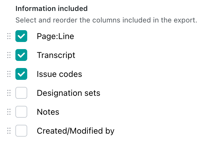 Select and reorder columns