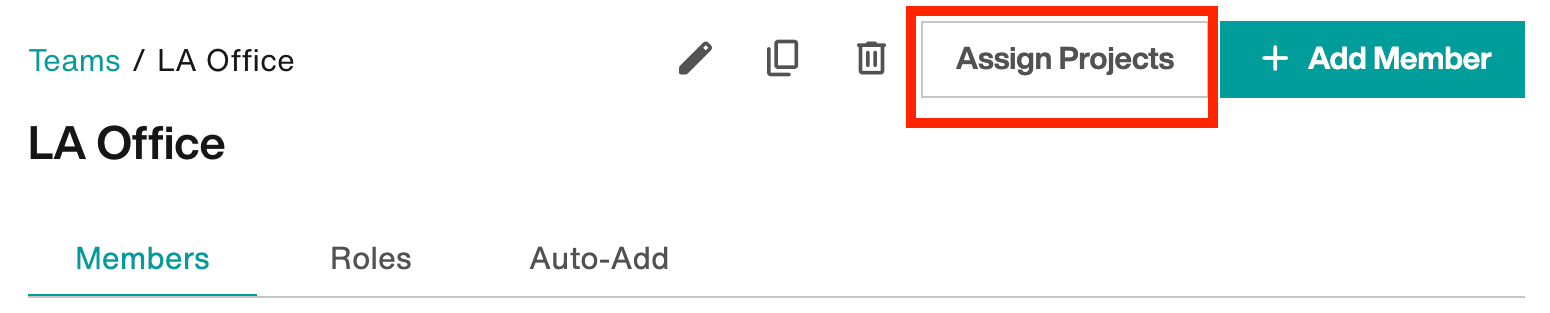 Assign Projects