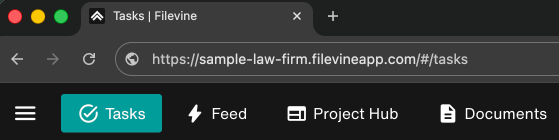Sample Filevine URL