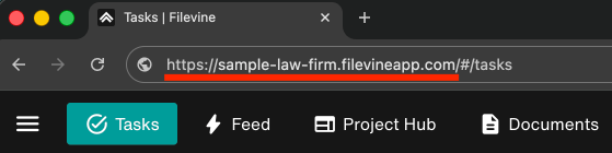Sample Filevine URL