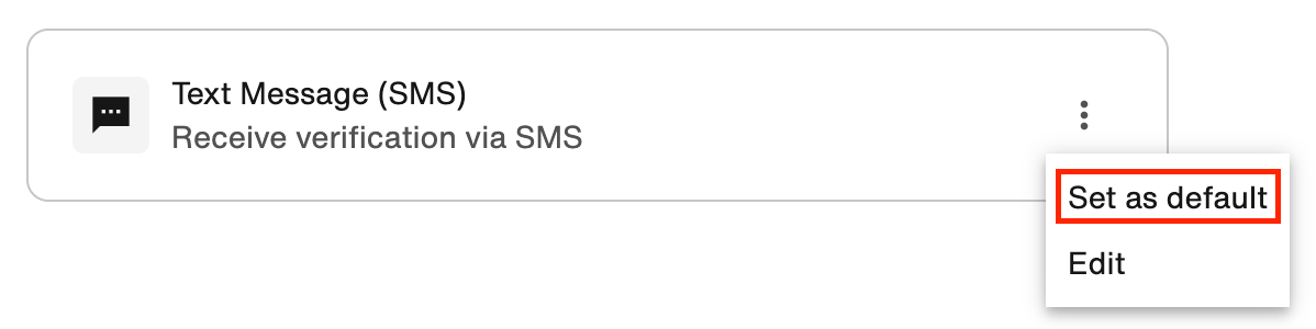 Text Message (SMS): Set as default
