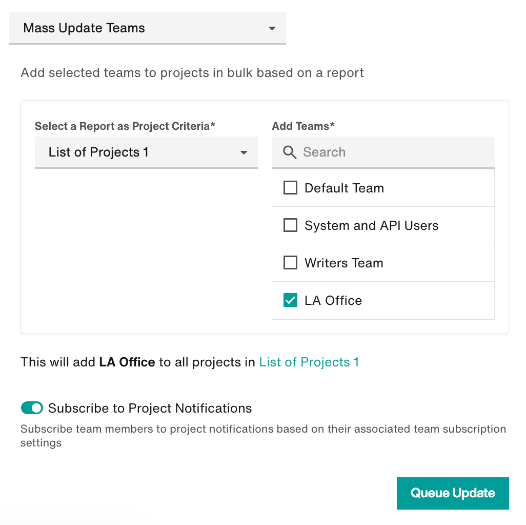 Mass Update Teams tool