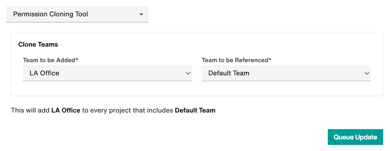 Permission Cloning tool
