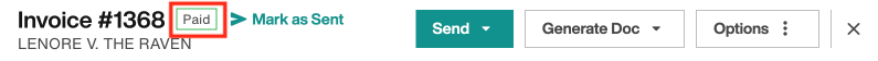 Invoice status: Paid