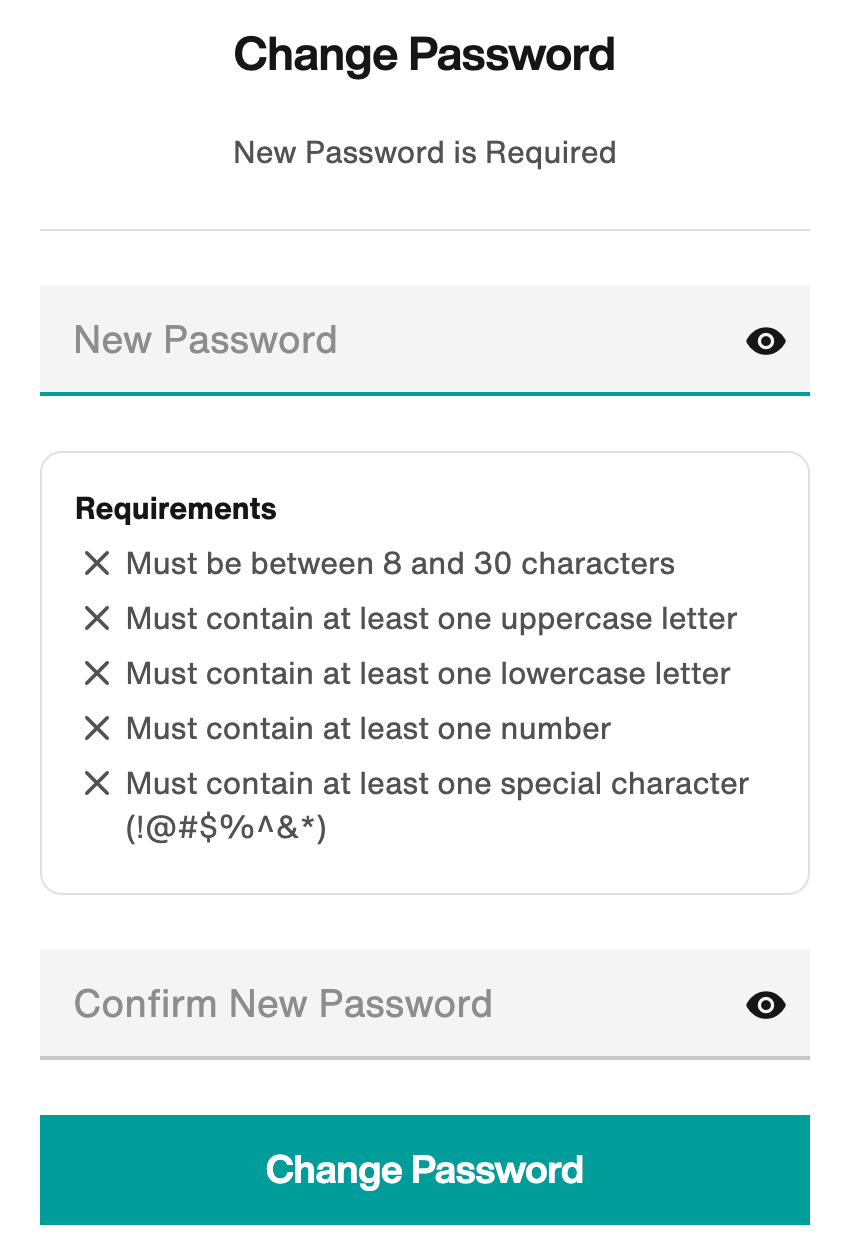 Change Password