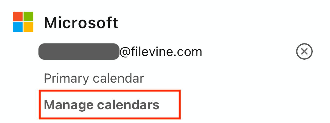 Manage calendars