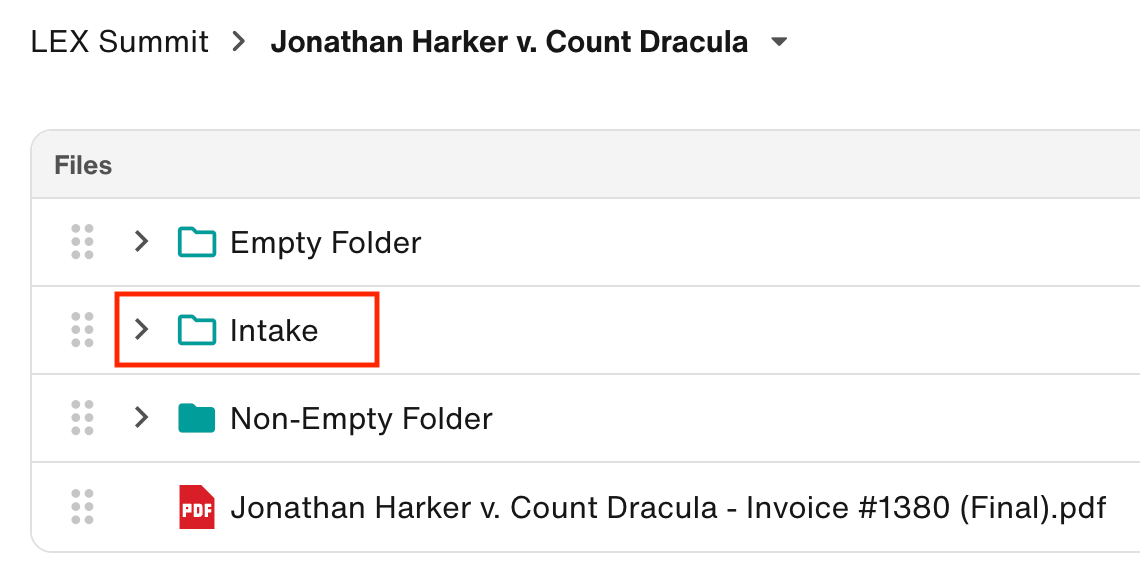 Newly-created folder is displayed in the Docs section
