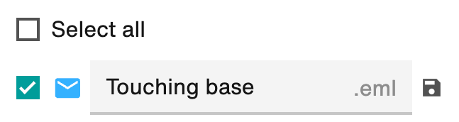 Rename .eml file