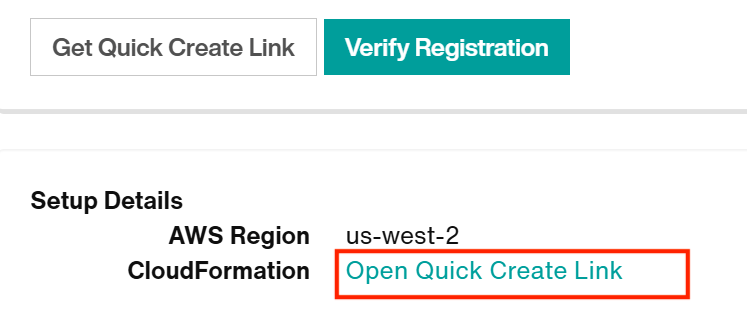 Open Quick Create Link